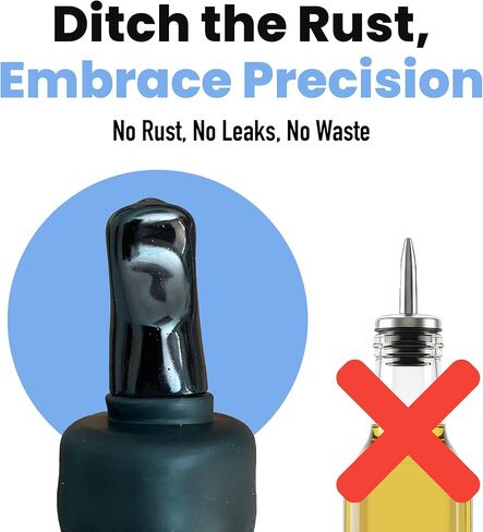 Tequila Spout by Pure Pour with Cover - Leak-proof Liquor Pourer for Fluted Liquor Bottles like Patron & Don Julio - Made in the USA (1 Pack) in Kuwait