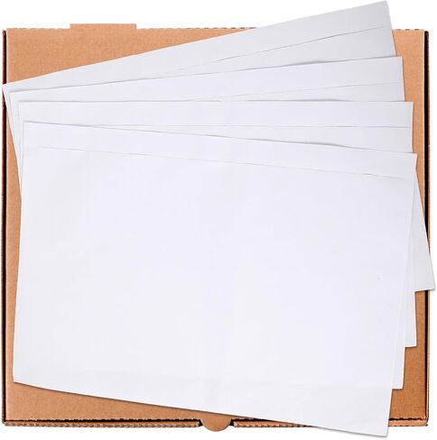 100 PCS 9.5"x 13.4" Clear Self-Adhesive Packing List Envelopes - Fit 8.5x11 inch Letter - Shipping/Mailing Pouch Enclosed Bags for Packing Slips Invoice Label in Saudi Arabia