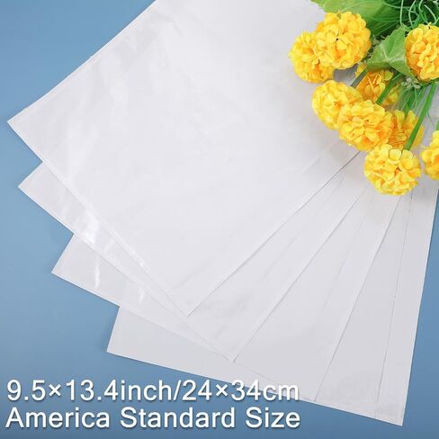 100 PCS 9.5"x 13.4" Clear Self-Adhesive Packing List Envelopes - Fit 8.5x11 inch Letter - Shipping/Mailing Pouch Enclosed Bags for Packing Slips Invoice Label in Saudi Arabia