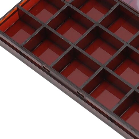 Transparent Paint Box 15 Grids Clear Plastic Painting Pigment Box Leakproof Portable Watercolor Palettes Box for Artists Students Kids 2pcs (Coffee Color) in Saudi Arabia