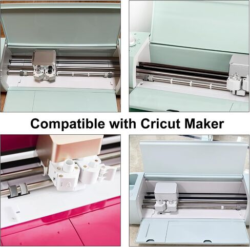 12 Rubber Roller Resolution for Cricut Maker and 12pcs Rubber Roller Replacement, Retaining Clip Rings Compatible with Cricut Maker Cutting Machines with Repair Tools, Keep Rollers from Moving in Saudi Arabia