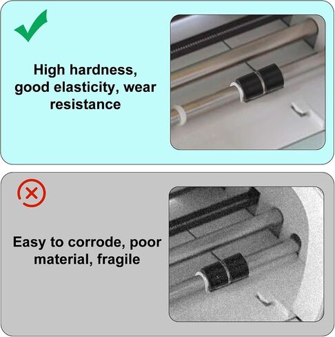 12 Rubber Roller Resolution for Cricut Maker and 12pcs Rubber Roller Replacement, Retaining Clip Rings Compatible with Cricut Maker Cutting Machines with Repair Tools, Keep Rollers from Moving in Saudi Arabia