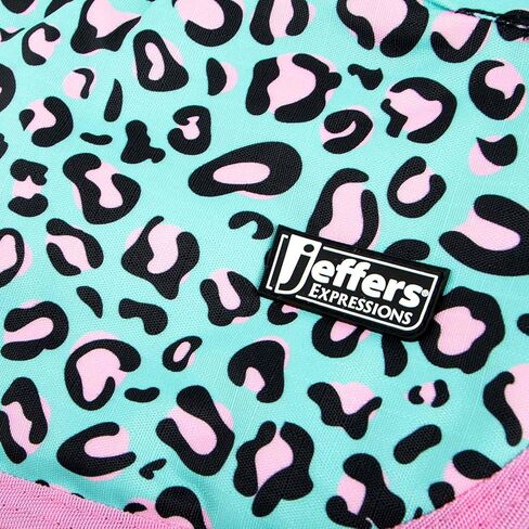 Jeffers Expression Dog Blanket, Party Cheetah, 16"- 600D Water Proof, 240g Insulation for Winter Coat - with Adjustable Belly & Chest Straps - Small Medium to Large Dogs, Pet Apparel for Cold Weather in Saudi Arabia