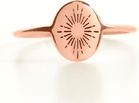 Custom Sunburst Ring – 925 Sterling Silver Radiant Jewelry – 14K Gold Filled, Rose Gold, Silver – Minimalist Spiritual Stackable Ring – Dainty Handmade Gift for Her in Saudi Arabia