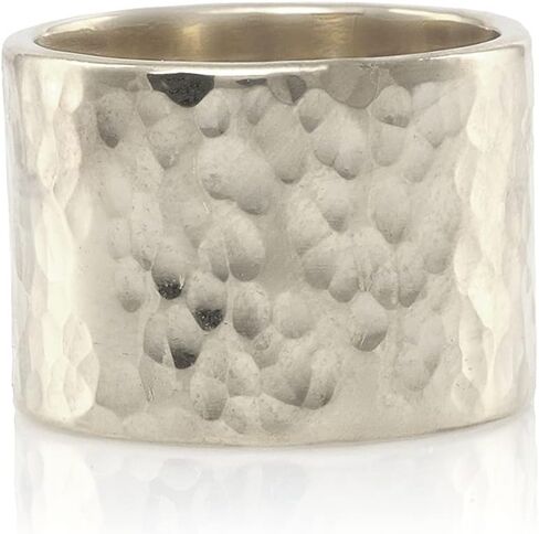 Handmade Textured Chunky Ring - Unique Custom Wedding, Fashion & Everyday Ring for Women - Engravable and Customizable with Material and Size Choices in Saudi Arabia