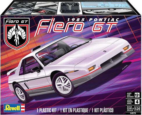 Revell 14573 1985 Pontiac Fiero GT 1:24 Scale 79-Piece Skill Level 4 Model Building Kit in Saudi Arabia
