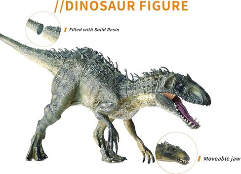 Large Realistic Tyrannosaurus Rex Toy, 15.7 inch T-REX Dinosaur Colletion, Kids' Play Dinosaur & Prehistoric Creature Figures with Moveable Jaw, Red, Ages 8+ in Kuwait