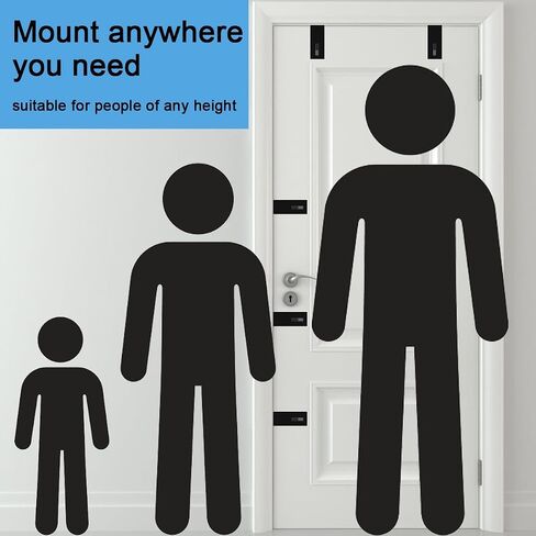 Tupsky Lock Box Door Mount Bracket ، Hooks Door Door القابلة للتعديل لمفاتيح صندوق قفل الأمان للوصول الطارئ (الأسود ، حزمة واحدة) in Kuwait