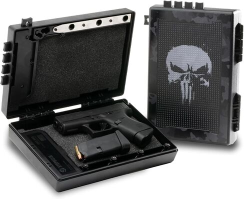 STOPBOX Gun Safe Alternative - Tactical Handgun Storage, Instant Access Portable Gun Case, TSA Compliant Gun Lock Box for Quick Handgun Access | Black - 2PK (Full-Size Only) in Kuwait