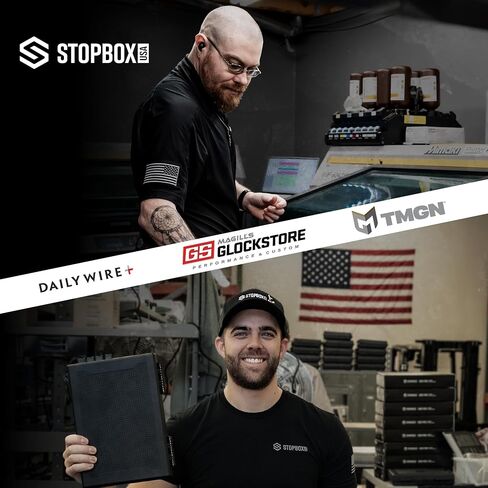 STOPBOX PRO Gun Safe Alternative for Handgun Storage, Instant Access Portable Gun Case, TSA Compliant Gun Lock Box for Car or Travel Safe Box, Quick Access Handgun | Black - 2PK (Compact Only) in Saudi Arabia