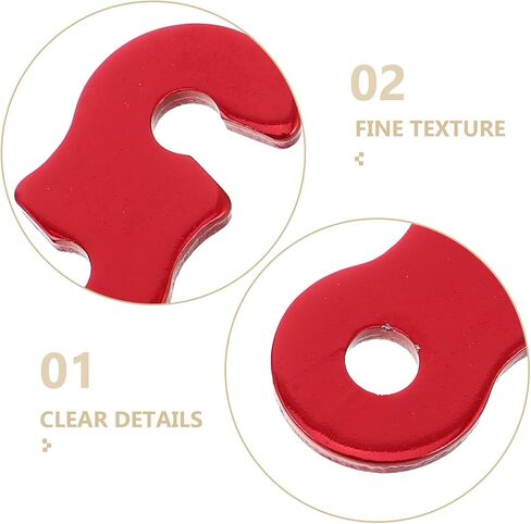 HEMOTON 50pcs Rope Tensioner and Tightener Aluminum Alloy Camping Tent Guyline Cord Adjuster Camping of Gear Tent Guyline Tensioners Hiking Outdoor Red in Saudi Arabia