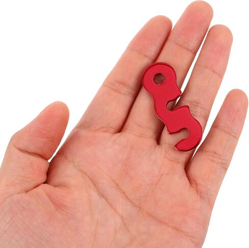 HEMOTON 50pcs Rope Tensioner and Tightener Aluminum Alloy Camping Tent Guyline Cord Adjuster Camping of Gear Tent Guyline Tensioners Hiking Outdoor Red in Saudi Arabia