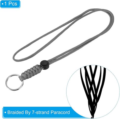 PATIKIL Badge Lanyard with Keyring, Necklace Keychain Cord Metal Hook Strap for Keys ID Card Badge Holder in Saudi Arabia
