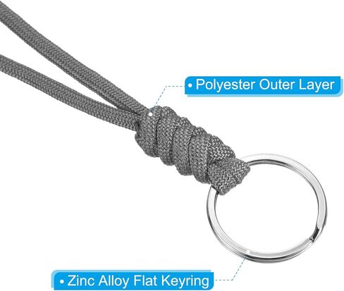 PATIKIL Badge Lanyard with Keyring, Necklace Keychain Cord Metal Hook Strap for Keys ID Card Badge Holder in Saudi Arabia