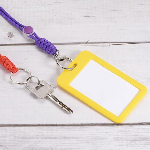 PATIKIL Badge Lanyard with Keyring, Necklace Keychain Cord Metal Hook Strap for Keys ID Card Badge Holder in Saudi Arabia