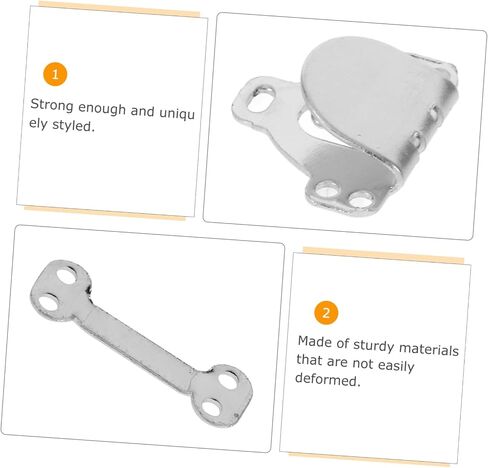 10sets Silver Hook and Eye Closures for Pants Easy Use Metal Sewing Supplies for Garment Decorations for Crafting and Repairing Clothing in Saudi Arabia