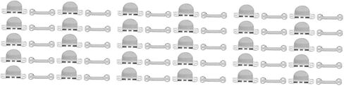 10sets Silver Hook and Eye Closures for Pants Easy Use Metal Sewing Supplies for Garment Decorations for Crafting and Repairing Clothing in Saudi Arabia