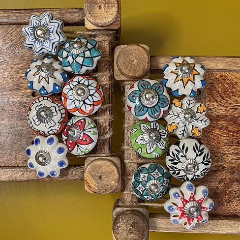 Ceramic Designer Knobs Set of 6 in Saudi Arabia