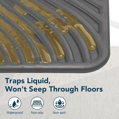 UPSKY Large Cat Litter Mat 31" x 24 Waterproof and Washable, Soft on Paws in Saudi Arabia