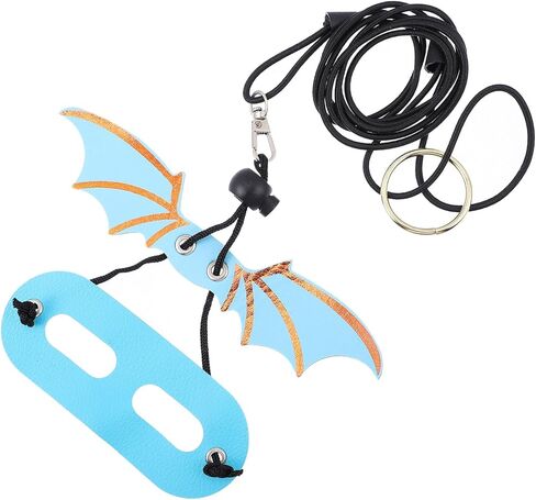 Generic 5Pcs Adjustable Reptile Harness Leash with Wings for Bearded Dragon and Lizard Soft Skin-Friendly Outdoor Walking Strap for Small Pets in Saudi Arabia
