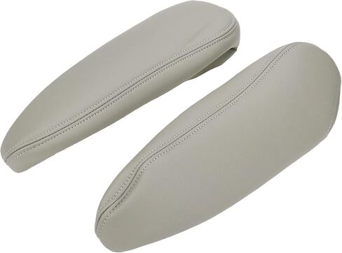 2 Pcs Synthetic Leather Car Front Seat Armrest Cover Replacement Compatible with Honda CRV 2010-2011 if Applicable (Beige) in Saudi Arabia