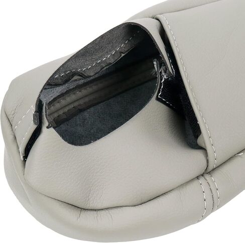 2 Pcs Synthetic Leather Car Front Seat Armrest Cover Replacement Compatible with Honda CRV 2010-2011 if Applicable (Beige) in Saudi Arabia