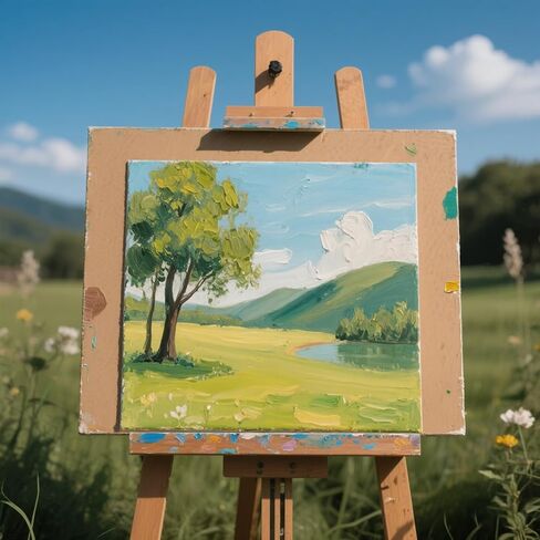 JEUIHAU 40 PCS 5 x 5 Inch Wooden Canvas Panels, 0.8cm Thick Unfinished Wood Panel Boards Bulk, Wood Panels for Painting, Crafts, Pouring Art in Saudi Arabia