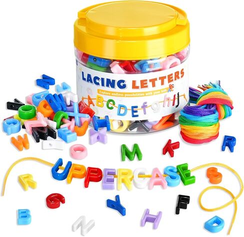 278 PCS LISK LETTERS حبات ، ألعاب التعلم الأبجدية الصغيرة ، 10 حبات ألوان قوس قزح مع 18 Lates ، لعبة ما قبل المدرسة والمنزل التعليمية للأطفال الذين تتراوح أعمارهم بين 3 سنوات ، العودة إلى اللوازم المدرسية in Kuwait
