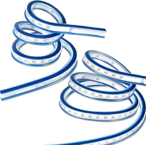 2 قطعة 24 '' و 36 '' منحنى منحنى مرن الحاكم المقياس الجانبي المزدوج للخياطة in Kuwait