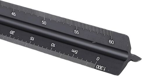 TOPINCN Engineer Scale Ruler, Aluminum Triangular Ruler for Architecture, Engineering, Triangular Engineer Scale Ruler, Architectural Scale Ruler in Kuwait