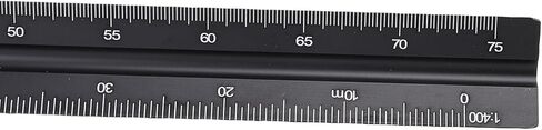 TOPINCN Engineer Scale Ruler, Aluminum Triangular Ruler for Architecture, Engineering, Triangular Engineer Scale Ruler, Architectural Scale Ruler in Kuwait