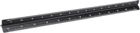 TOPINCN Engineer Scale Ruler, Aluminum Triangular Ruler for Architecture, Engineering, Triangular Engineer Scale Ruler, Architectural Scale Ruler in Kuwait