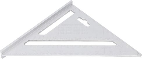 Triangle Ruler Aluminum Alloy Black Matte Finish 7 Inch Woodworking Triangle Square Angle Ruler Saw Guide Framing Square for Woodworking Projects Carpentry DIY (Metric 16CM) in Saudi Arabia