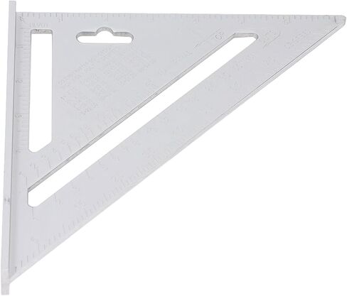 Triangle Ruler Aluminum Alloy Black Matte Finish 7 Inch Woodworking Triangle Square Angle Ruler Saw Guide Framing Square for Woodworking Projects Carpentry DIY (Metric 16CM) in Saudi Arabia