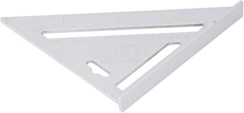Triangle Ruler Aluminum Alloy Black Matte Finish 7 Inch Woodworking Triangle Square Angle Ruler Saw Guide Framing Square for Woodworking Projects Carpentry DIY (Metric 16CM) in Saudi Arabia