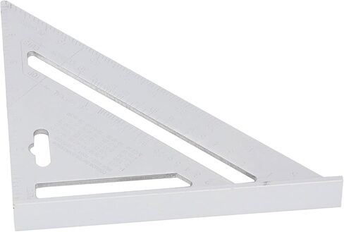 Triangle Ruler Aluminum Alloy Black Matte Finish 7 Inch Woodworking Triangle Square Angle Ruler Saw Guide Framing Square for Woodworking Projects Carpentry DIY (Metric 16CM) in Saudi Arabia