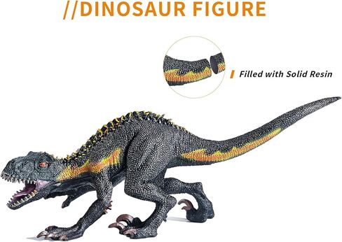 Large Realistic Tyrannosaurus Rex Toy, 15.7 inch T-REX Dinosaur Colletion, Kids' Play Dinosaur & Prehistoric Creature Figures with Moveable Jaw, Red, Ages 8+ in Kuwait