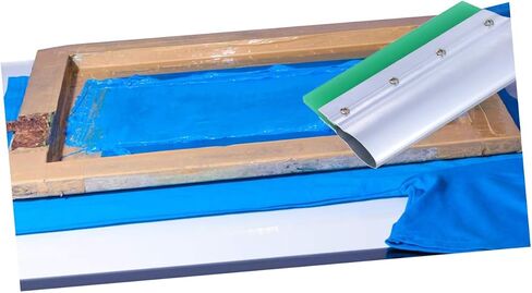 HOMSFOU Printing Squeegee Precision Cut Handle Comfortable Shape Graphic Textile Applications Hand Machine Printing Random Color in Saudi Arabia
