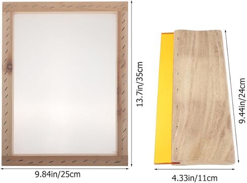 DOITOOL 1set Wooden Handle Squeegee Scraper for for Textile and Graphic Applications Energy Saving Tool for in Saudi Arabia