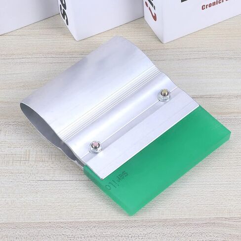 Rubber Squeegee Kit for Silk Screen Printing 10cm Length with Aluminum Handle Wear-Proof Rubber Blade for DIY Craft Projects and Ink Scraping Random Color in Saudi Arabia