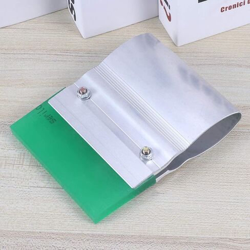 Rubber Squeegee Kit for Silk Screen Printing 10cm Length with Aluminum Handle Wear-Proof Rubber Blade for DIY Craft Projects and Ink Scraping Random Color in Saudi Arabia