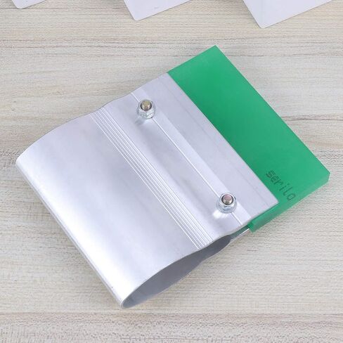 Rubber Squeegee Kit for Silk Screen Printing 10cm Length with Aluminum Handle Wear-Proof Rubber Blade for DIY Craft Projects and Ink Scraping Random Color in Saudi Arabia