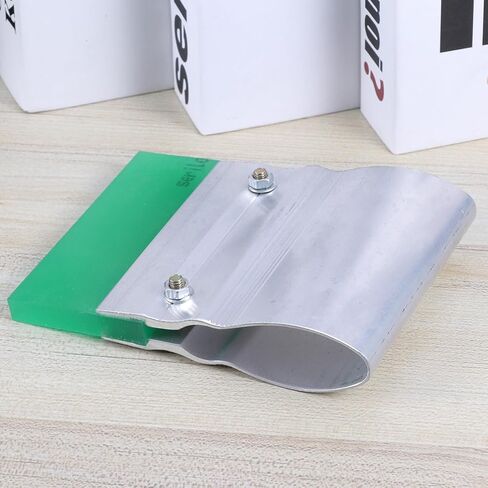 Rubber Squeegee Kit for Silk Screen Printing 10cm Length with Aluminum Handle Wear-Proof Rubber Blade for DIY Craft Projects and Ink Scraping Random Color in Saudi Arabia