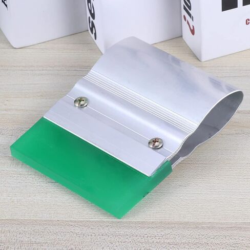 Rubber Squeegee Kit for Silk Screen Printing 10cm Length with Aluminum Handle Wear-Proof Rubber Blade for DIY Craft Projects and Ink Scraping Random Color in Saudi Arabia