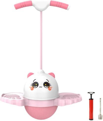 Pogo Jump Ball Jump Board High Jumping Toy Bouncing Ball for Workout Indoor Body Training Assistant Toys Playground, Pink in Saudi Arabia