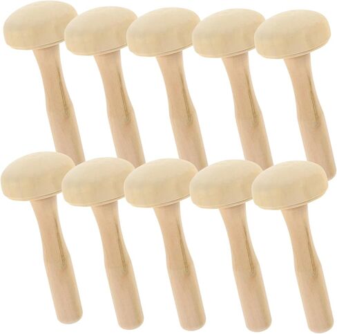 DIYEAH 10pcs Pottery Printmaking Tool Mushroom Roller Drawing Rubbing Roller Painting Supplies in Saudi Arabia