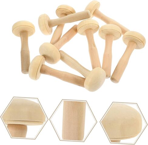 DIYEAH 10pcs Pottery Printmaking Tool Mushroom Roller Drawing Rubbing Roller Painting Supplies in Saudi Arabia