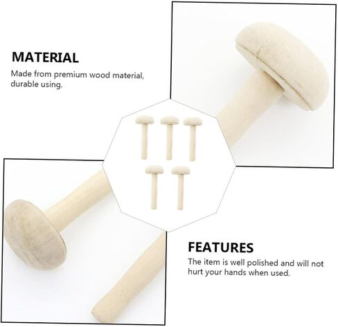 DIYEAH 5pcs DIY Craft Tools Printmaking Paper Ink Rubbing Tool Set Wooden Handle in Saudi Arabia