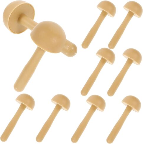 DOITOOL 10pcs Plastic Mushroom Printmaking Tool Pottery Rubbing Rollers for Supplies Smooth Ink Application for Projects and Rubbing Techniques in Saudi Arabia