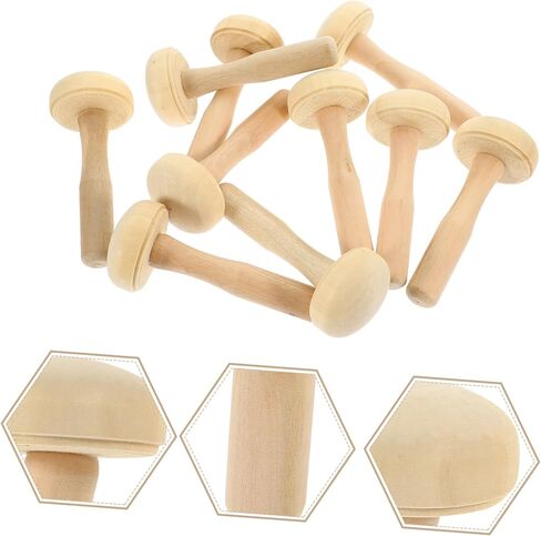 Housoutil 10pcs Wood Rollers for Printmaking Printing Roller Tool Ink Art Rubbing Pottery Supplies in Saudi Arabia